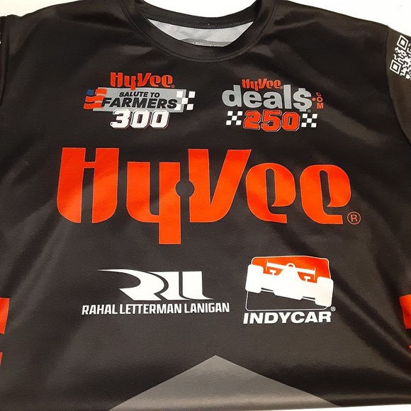 UA Sportswear Hyvee Men's Indycar Racing Jersey in Size S - Picture 3 of 5